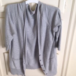 Gray cardigan gently worn sz xxl