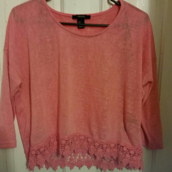 Forever 21 cropped knit sweater