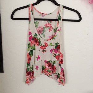 Hollister Flowered Crop-Top