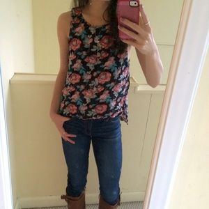 High-low flowery tank