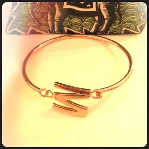 Gold M bracelet