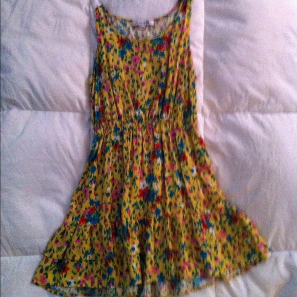 Forever 21 yellow floral dress