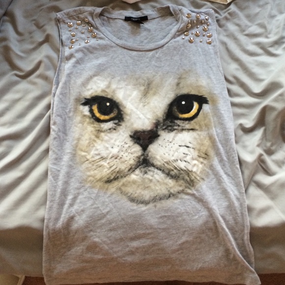 Studded Cat Muscle Tee
