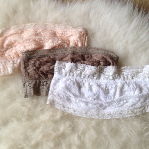 🚫SOLD🚫Free People Bandeaus-Natural,White, Taupe