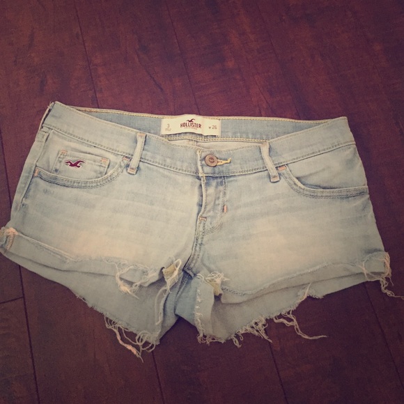 Light Denim Hollister Shorts