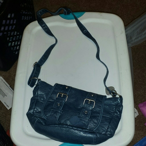 Blue messenger bag