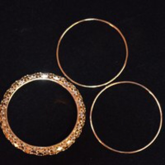 Gold Bangle Set - Picture 3 of 3