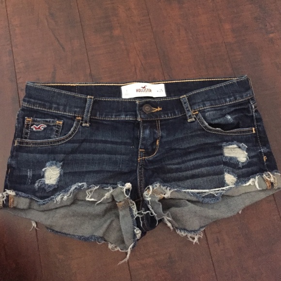 Dark Denim Hollister Shorts