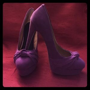 Purple Platform Shoedazzle Pumps
