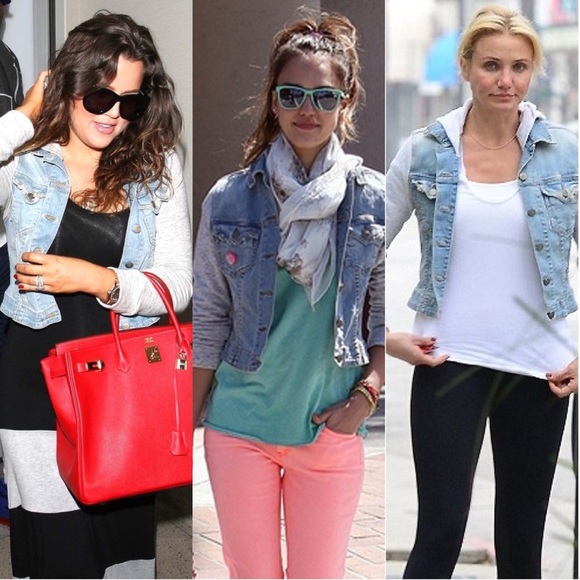 Jet cozy denim sweatshirt jacket