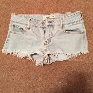 PACSUN light denim shorts