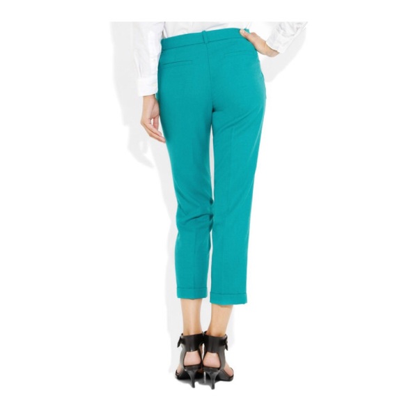 🚫sold🚫J.Crew Blue Café Wooltwill Capri Pants - Picture 3 of 4