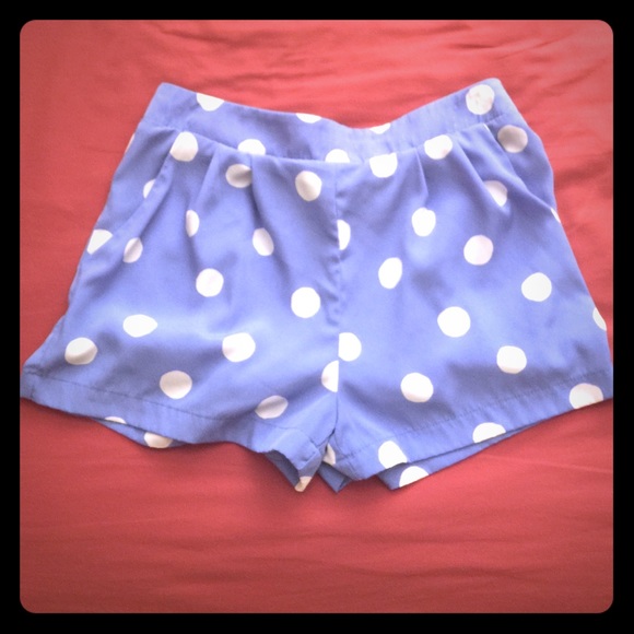 Forever 21 polka dot blouse shorts