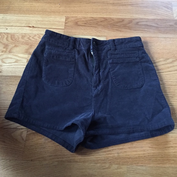Corduroy high waist shorts