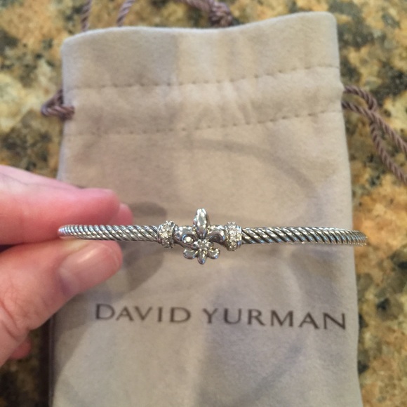 David Yurman Fleur-de-lis bracelet with diamonds!