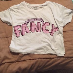 "I'm so fancy" crop top