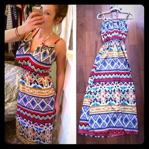 ⭐️ bundled -NWOT Aztec print maxi dress size small