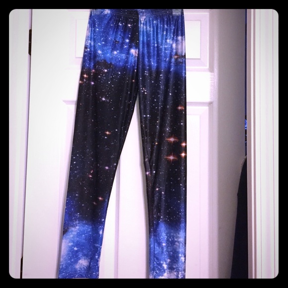Blue Galaxy Leggings