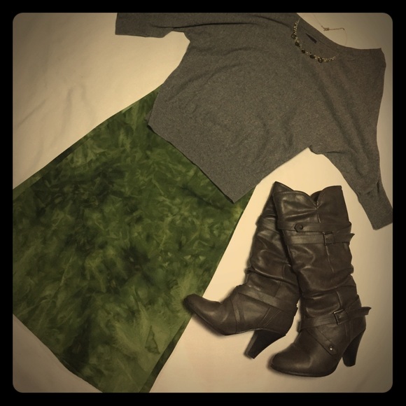 Green skirt