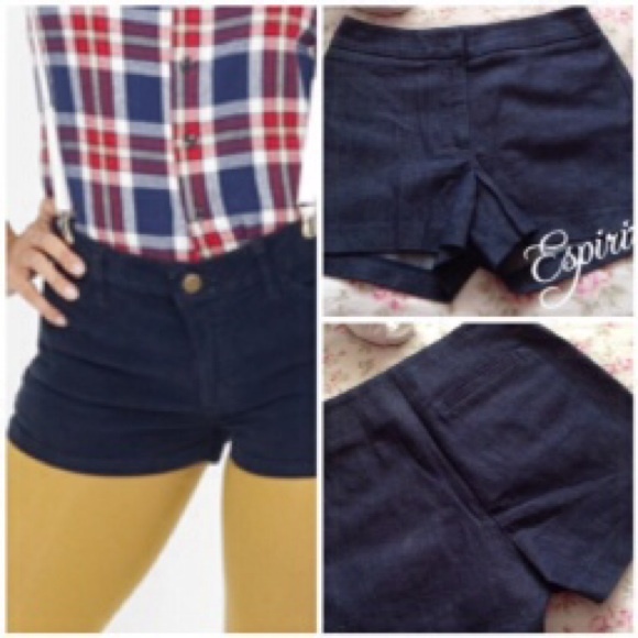 VINTAGE 90’s ESPIRIT DENIM HIGH WAISTED SHORTS 1/2 - Picture 1 of 5