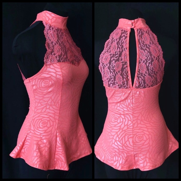 ‼️LAST CALL PRICE FIRM Textured Rose  Stretch Top - Picture 2 of 4