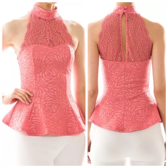 ‼️LAST CALL PRICE FIRM Textured Rose  Stretch Top - Picture 4 of 4