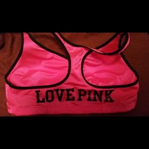 VS Pink padded sports bra
