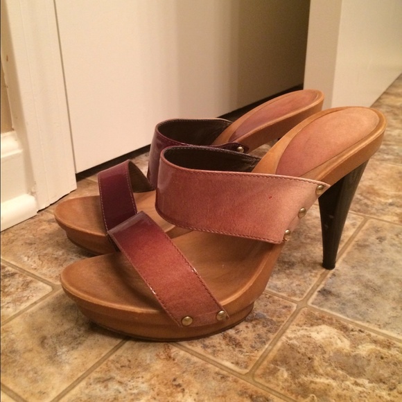 ALDO size 8 high heel brown ombré sandals