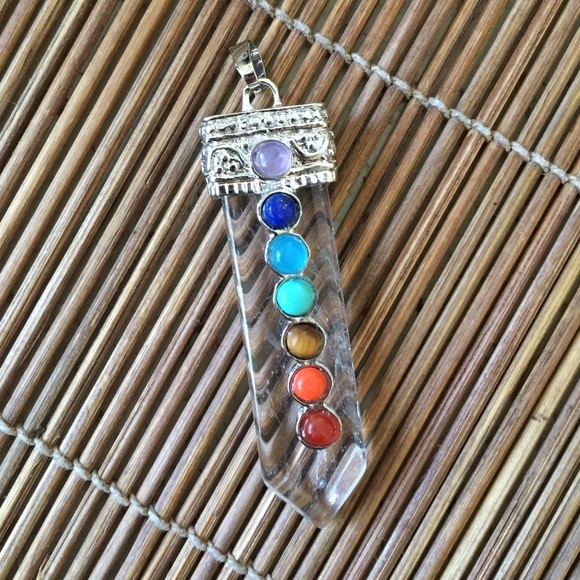 💎LUCKY QUARTZ CHAKRA PENDANT💕SALE🌟