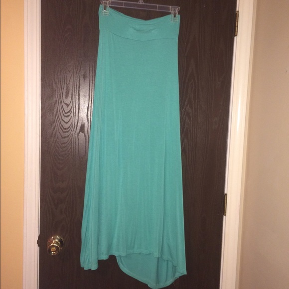 Teal maxi skirt