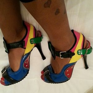 ♡SOLD♡ Multi color heels