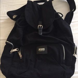 Black Pink Victoria's Secrete backpack