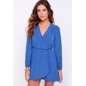 Blue shift dress