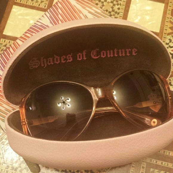 Juicy Couture Peach Sunglasses - worn once!
