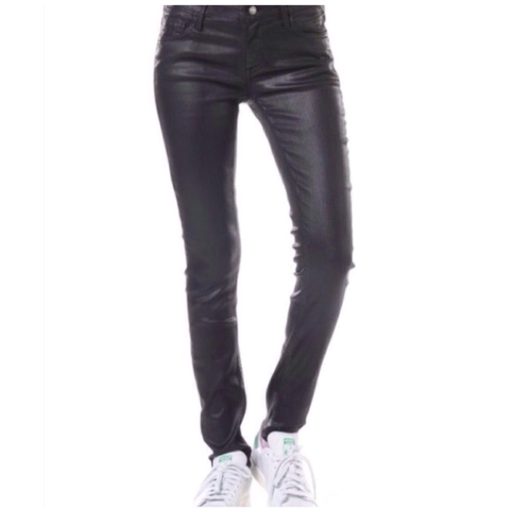 SOLD Reiko Waxed Skinny Pants - Picture 5 of 8