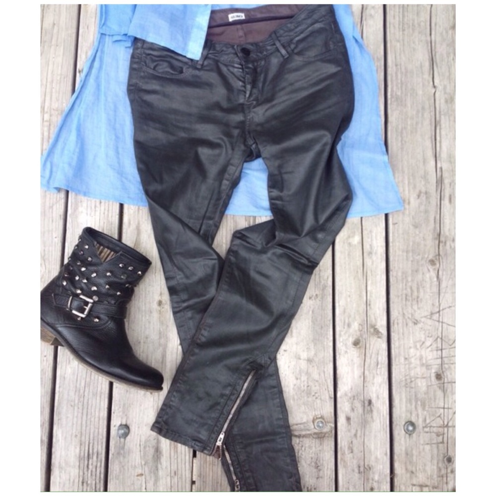 SOLD Reiko Waxed Skinny Pants - Picture 8 of 8