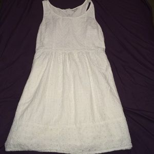 White Cutout Dress ( Plus Size )