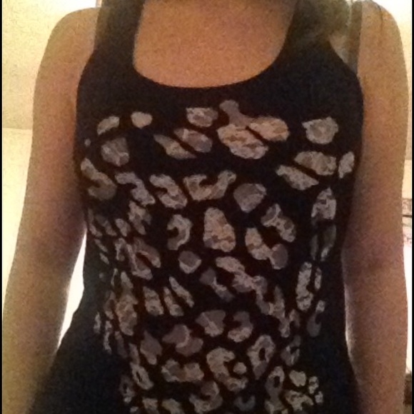 Lace-inset tank