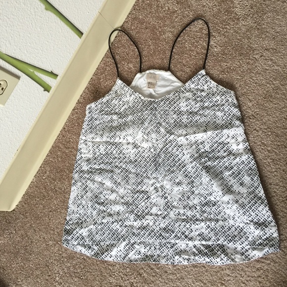 H&M black/grey/white top