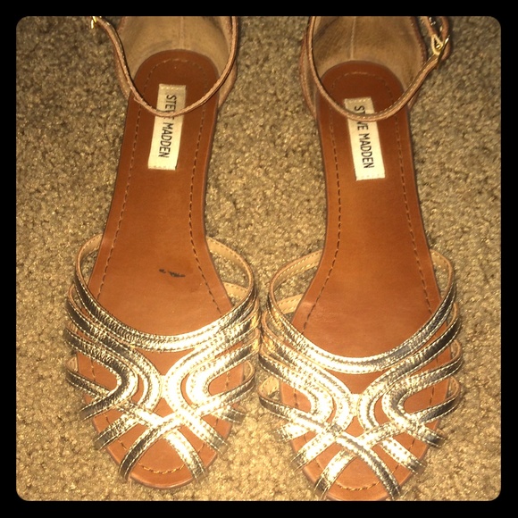 Steve Madden Sandals Gold 8.5