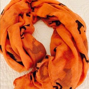 Charming charlies burnt orange scarf