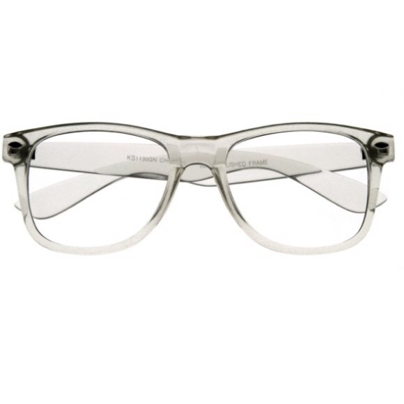 Clear translucent transparent glasses