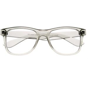 Clear translucent transparent glasses