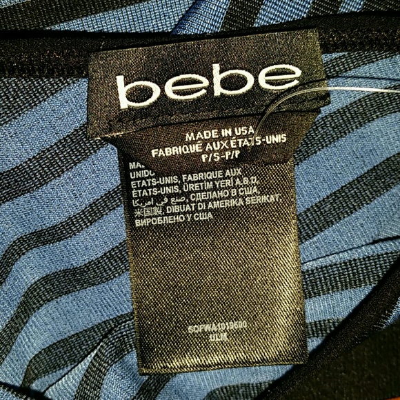 Bebe Stripe Dress Size P/S - NWT - Picture 3 of 3