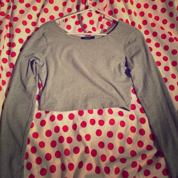 Long Sleeve Crop Top - $4
