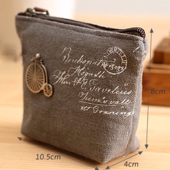 Adorable Canvas Coin Purse. - Picture 2 of 3