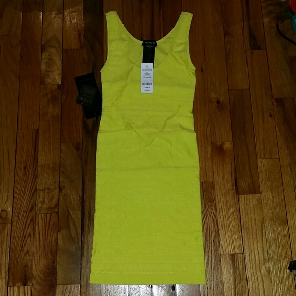 Bebe Back Cutout Shine Dress Size P/S - NWT - Picture 3 of 4