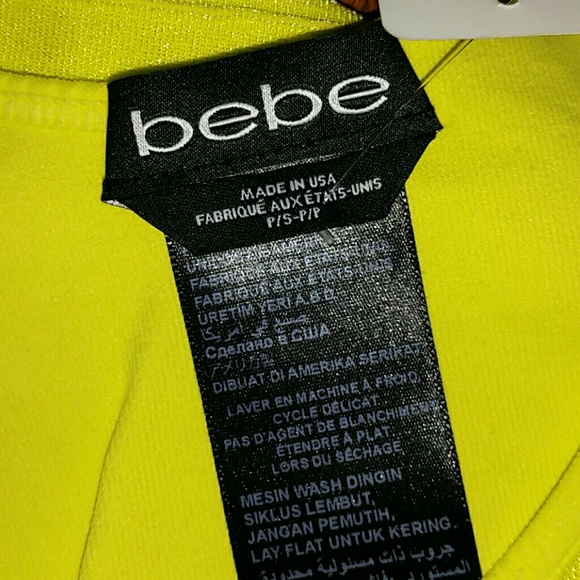 Bebe Back Cutout Shine Dress Size P/S - NWT - Picture 4 of 4