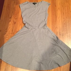 Topshop grey flare dress