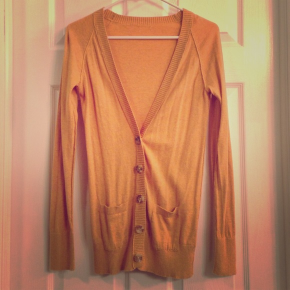 Mustard yellow cardigan
